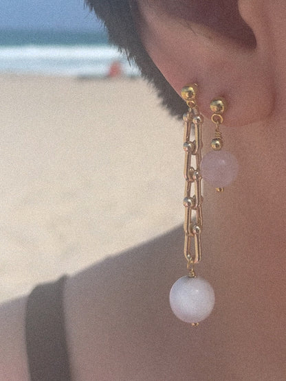 Marble Single Earring